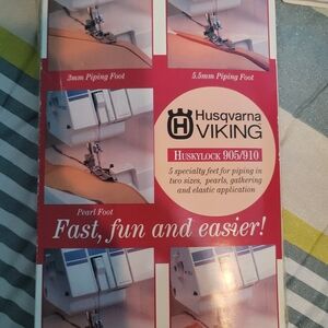 Husqvarna Viking Huskylock 905/910 Sewing Feet Set